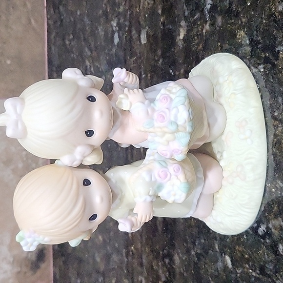 Precious Moments To My Forever Friend Two Girls Sisters 1985 100072 - Picture 1 of 6